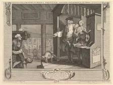 The Industrious Prentice a Favorite, and Entrusted by his Master: Industry ..., September 30, 1747. Creator: William Hogarth