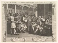 The Industrious Prentice Alderman of London, The Idle One Brought Before Hi..., September 30, 1747. Creator: William Hogarth