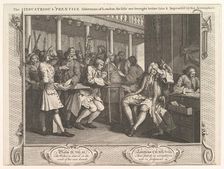 The Industrious Prentice Alderman of London, The Idle One Brought Before Hi..., September 30, 1747. Creator: William Hogarth