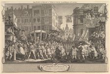 The Industrious Prentice Lord Mayor of London: Industry and Idleness, plate..., September 30, 1747. Creator: William Hogarth