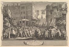 The Industrious Prentice Lord Mayor of London: Industry and Idleness, plate..., September 30, 1747. Creator: William Hogarth