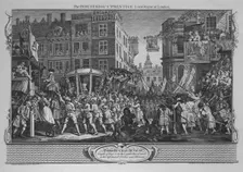 The Industrious Prentice Lord-Mayor of London - Plate 12 from Industry and Idleness 1747. Artist: William Hogarth
