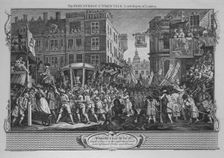 The Industrious Prentice Lord-Mayor of London - Plate 12 from Industry and Idleness 1747. Artist: William Hogarth
