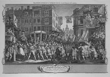 The Industrious Prentice Lord-Mayor of London - Plate 12 from Industry and Idleness 1747. Artist: William Hogarth