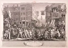 The industrious prentice Lord-Mayor of London plate XII of Industry and Idleness, 1747. Artist: William Hogarth
