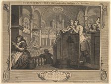 The Industrious Prentice Performing the Duty of a Christian: Industry and I..., September 30, 1747. Creator: William Hogarth