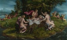 The Infancy of Jupiter , 1530s. Creator: Romano, Giulio, (Workshop)