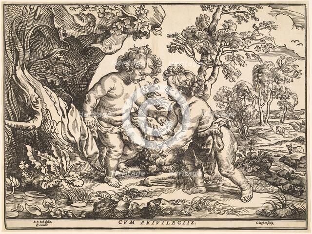 The Infant Christ and Saint John Playing with the Lamb. Creator: Christoffel Jegher.