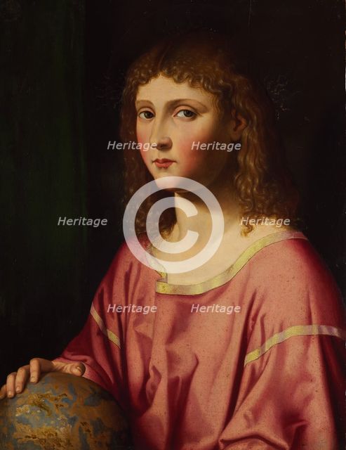 The Infant Christ as Salvator Mundi, 1502-1546. Creator: Follower of Bartolomeo Veneto.