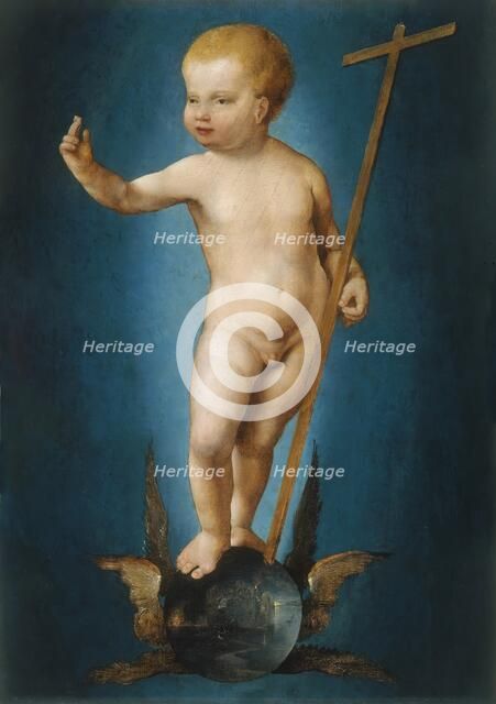 The Infant Christ on the Orb of the World, 1530. Creator: Joos van Cleve.