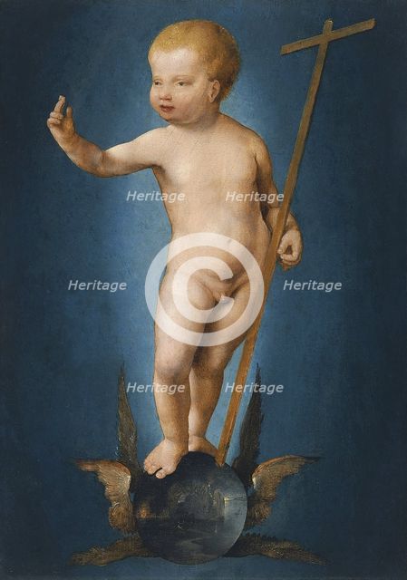 The Infant Christ on the Orb of the World, ca 1530. Artist: Cleve, Joos, van (ca. 1485-1540)