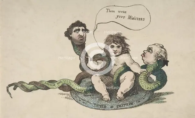 The Infant Hercules, February 3, 1784., February 3, 1784. Creator: Thomas Rowlandson.