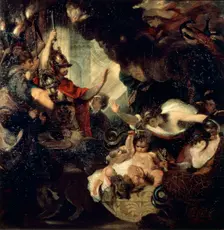 The Infant Hercules strangling the Serpents 1786. Artist: Sir Joshua Reynolds