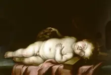 The Infant Jesus Asleep on the Cross, 17th century. Creator: Bartolomé Esteban Murillo