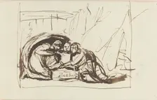 The Infant Shakespeare Nursed by Comedy and Tragedy, 1783. Creator: George Romney