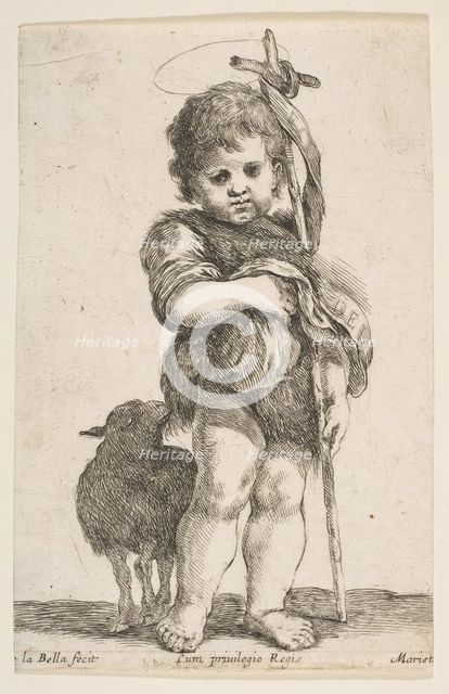 The Infant St. John the Baptist Holding up His Robe, ca. 1649. Creator: Stefano della Bella.