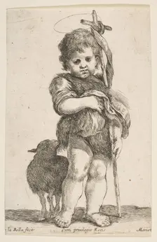 The Infant St. John the Baptist Holding up His Robe, ca. 1649. Creator: Stefano della Bella