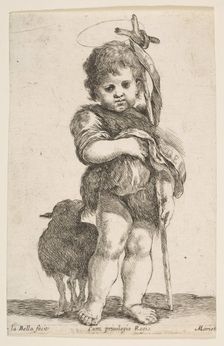 The Infant St. John the Baptist Holding up His Robe, ca. 1649. Creator: Stefano della Bella