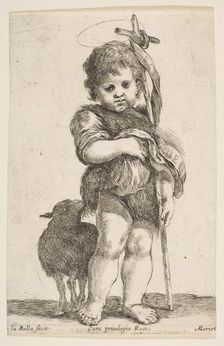 The Infant St. John the Baptist Holding up His Robe, ca. 1649. Creator: Stefano della Bella