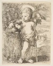 The Infant St. John the Baptist with his Lamb, ca. 1649. Creator: Stefano della Bella