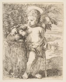 The Infant St. John the Baptist with his Lamb, ca. 1649. Creator: Stefano della Bella