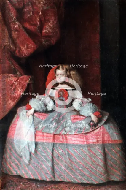 'The Infanta Don Margarita de Austria,' c1660.  Creator: Diego Velasquez.