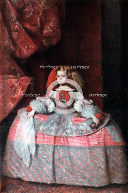 'The Infanta Don Margarita de Austria,' c1660.  Creator: Diego Velasquez.
