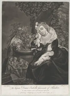 The Infanta Donna Isabella, Governante of Flanders, 1767. Creator: Johann Sebastian Muller