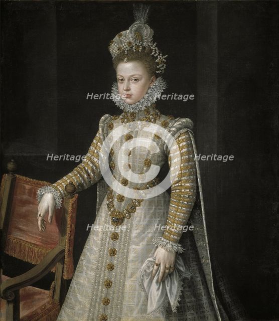 The Infanta Isabel Clara Eugenia (1566-1633), 1579. Artist: Sánchez Coello, Alonso (1531-1588)