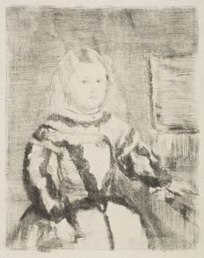 The Infanta Margarita, after Velázquez, 1862-64. Creator: Edgar Degas