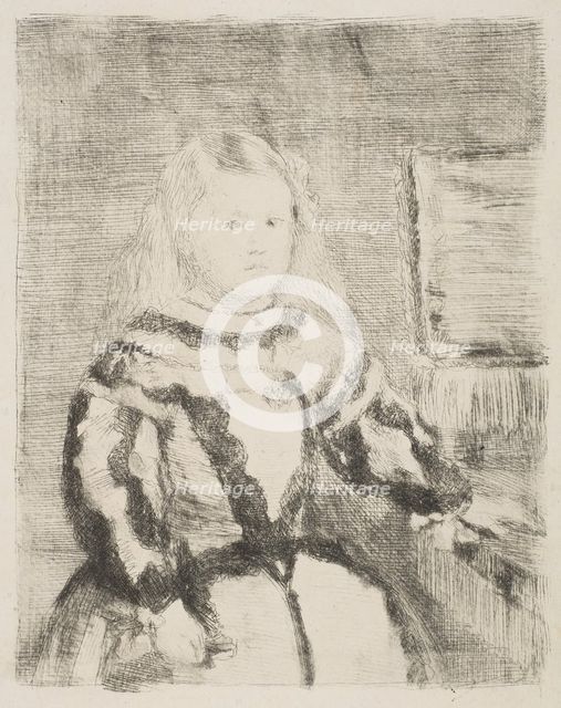 The Infanta Margarita, after Velázquez, 1862-64. Creator: Edgar Degas.