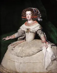 The infanta Maria Theresa of Spain, 1650s. Artist: Velàzquez, Diego (1599-1660)