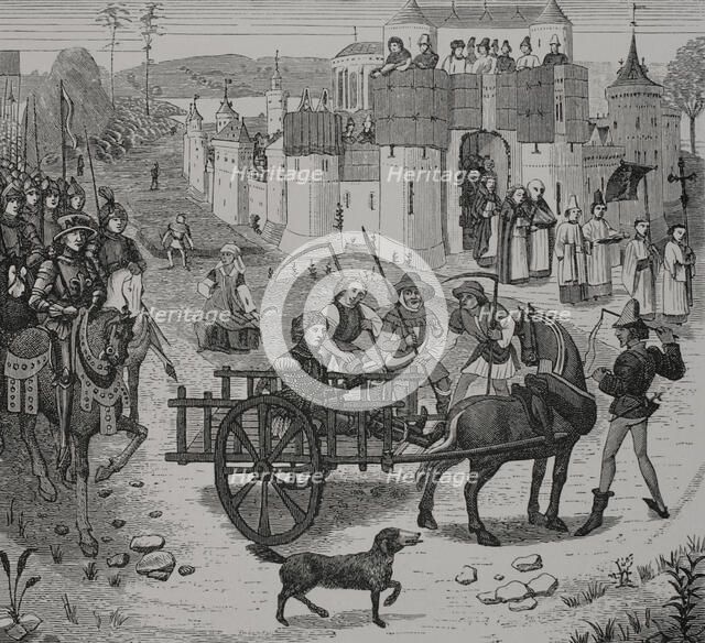 The Infante Ferdinand of Portugal, Count of Flanders, taken prisoner at the Battle of Bouvines...121 Creator: Unknown.