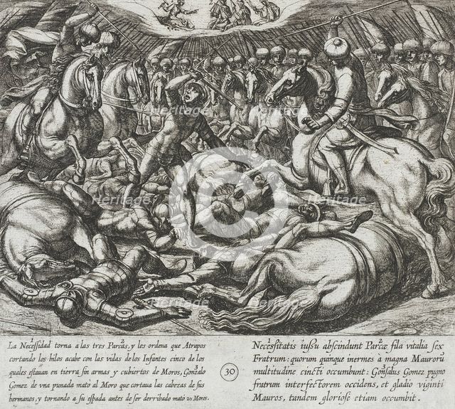 The Infantes are Slain by the Moors, 1612. Creator: Antonio Tempesta.