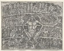 The Inferno According to Dante, after the Fresco in the Campo Santo at Pisa, 1400s. Creator: Unknown