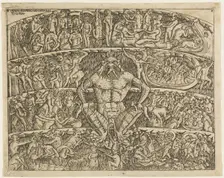 The Inferno According to Dante, from the Campo Santo Frescos in Pisa, 1480/1500. Creators: Unknown, Baccio Baldini