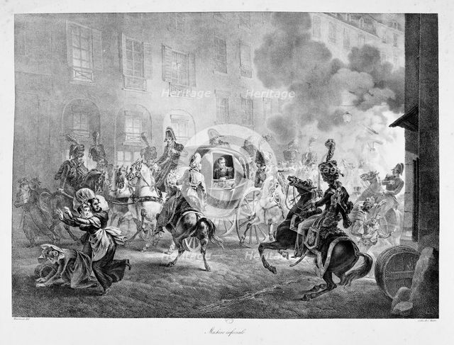 'The 'Infernal Machine', 24 December 1800, (19th century?). Artist: Anon