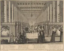 The Infirmary of the Hospital of Charity, ca. 1639. Creator: Abraham Bosse