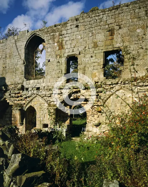 The infirmary of Jervaulx Abbey, a Cistercian foundation, North Yorkshire, 1987. Artist: Unknown