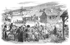 The Inhabitants leaving Balaclava, by Order of Lord Raglan, 1854. Creator: Unknown