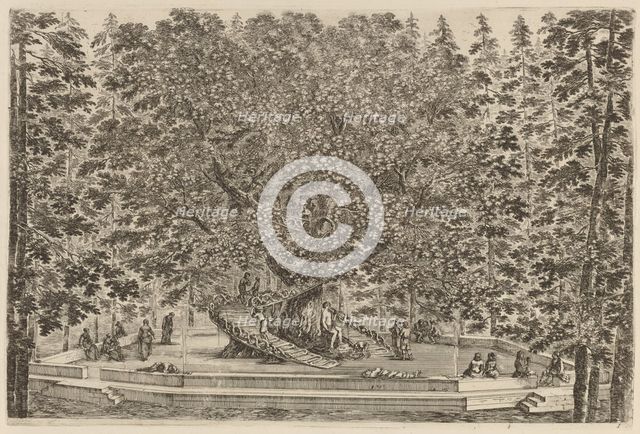 The Inhabited Tree, probably 1653. Creator: Stefano della Bella.