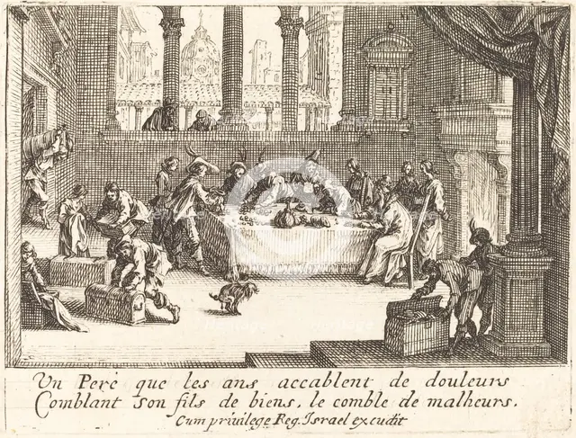 The Inheritance, 1635. Creator: Jacques Callot.