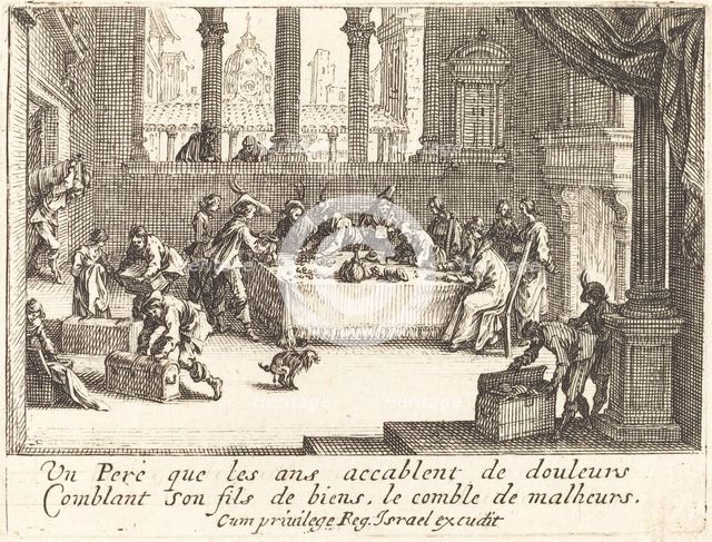 The Inheritance, 1635. Creator: Jacques Callot.
