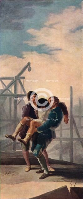 'The injured Mason', 1786-1787 (1939). Artist: Francisco Goya.