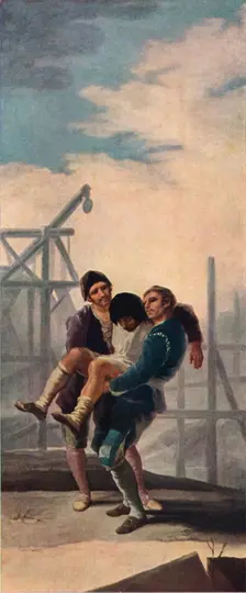 The injured Mason 1786-1787 (1939). Artist: Francisco Goya