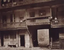 The Inn Yard looking towards Warwick Lane, The Oxford Arms, 1875, c1875. Creator: Alfred & John Bool