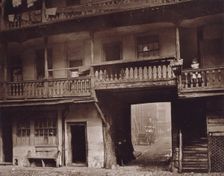 The Inn Yard looking towards Warwick Lane, The Oxford Arms, 1875, c1875. Creator: Alfred & John Bool