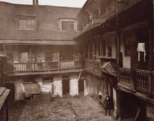 The Inn Yard, The Oxford Arms, Warwick Lane, 1875, c1875. Creator: Alfred & John Bool