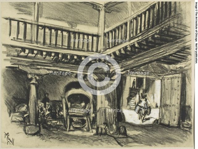 The Inn of Cervantés, Toledo, c. 1903. Creator: Joseph J Pennell.