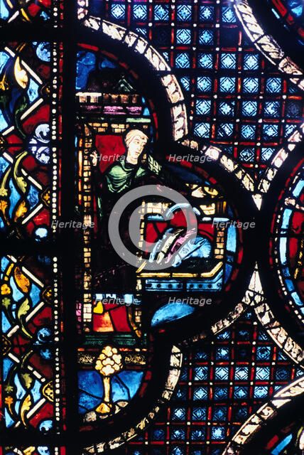 The Inn, stained glass, Chartres Cathedral, France, 1205-1215. Artist: Unknown